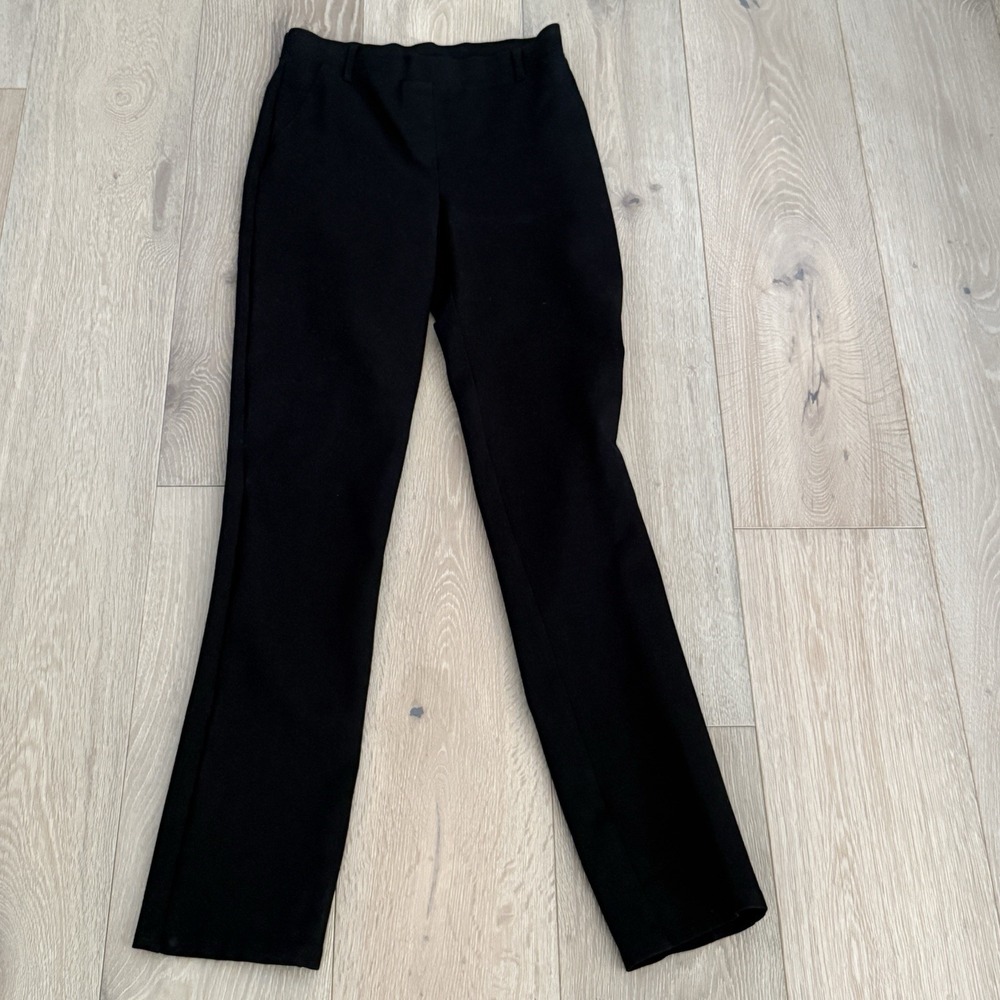 Quince Women Ultra-Stretch Ponte Straight Leg Pants Black S